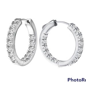 Daniella Swaebe Inside Outside Hoop Earrings| 1.4 ctw